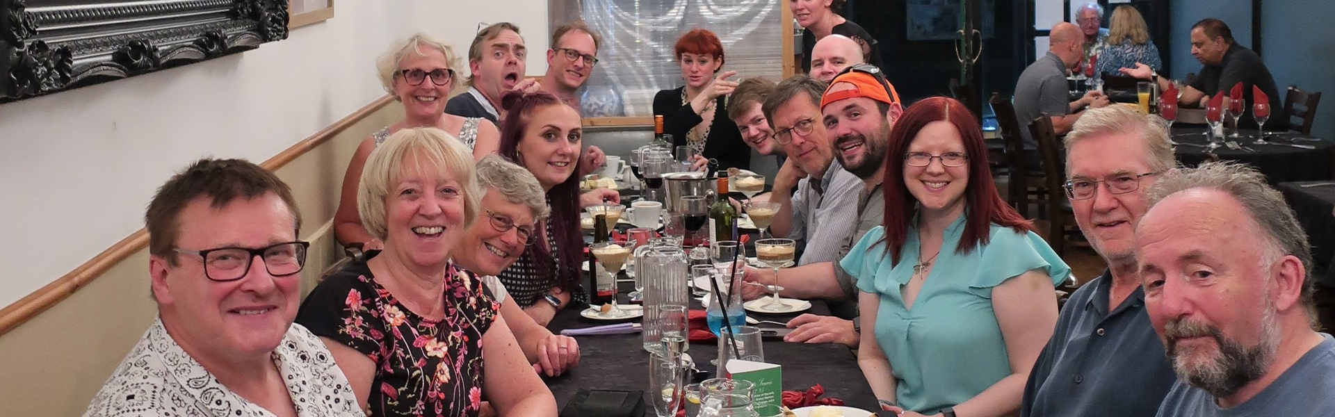 Members and guests enjoying the IBM British Ring Summer Social